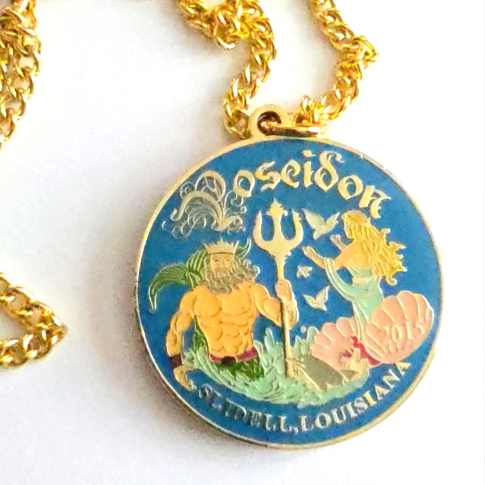 Poseidon necklace A First For Everything 2016 Slidell, LA Krewe Mardi Gras